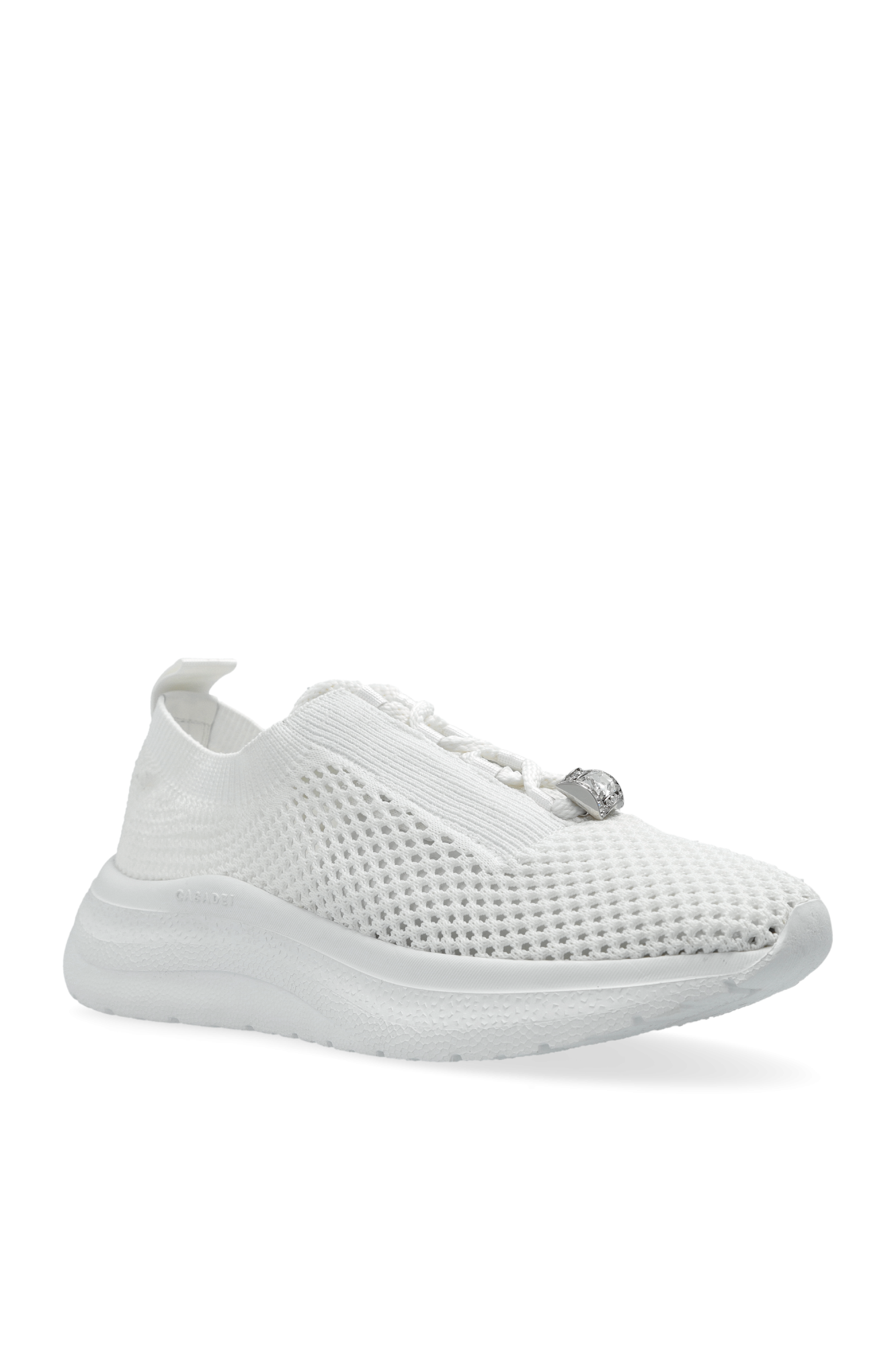 スニーカー CASADEI FW25 Casadei Sneakers White (2X084A0701 C17959999) Off road Cas25 Sneakers in Silver and White for Women | Casadei®
